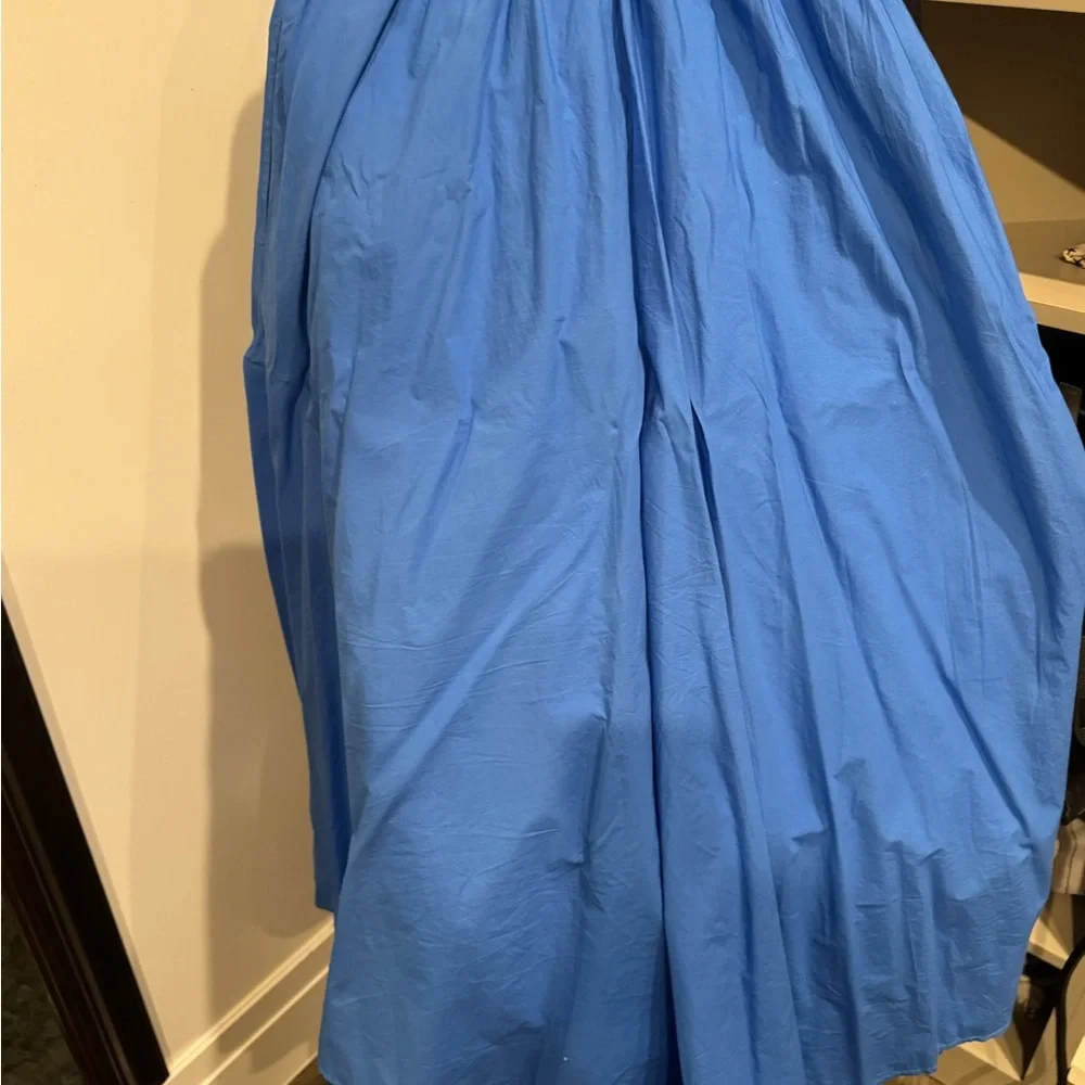 J. Crew Light Blue Ruffled Garment - Picture 3 of 4